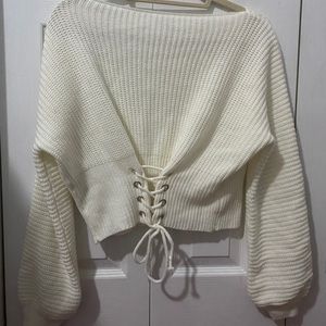 cream sweater